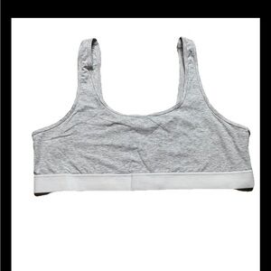 Old Navy Sports Bra Women's Size XL Gray No Pads Pullover